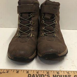 Merrell Kids Alpine Brown Leather Boots